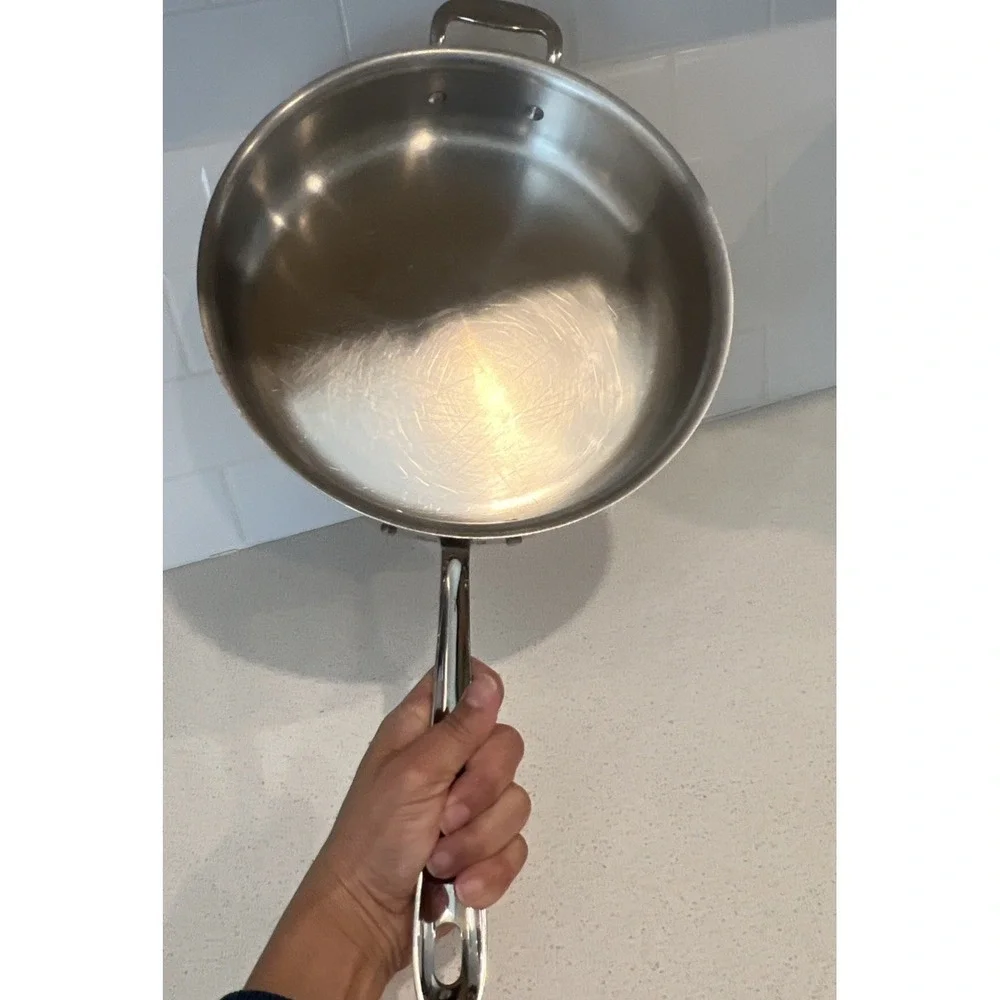 All-Clad Stainless Steel Sauté Saucepan 3 Quart 11 inches 3-ply Two Handle READ